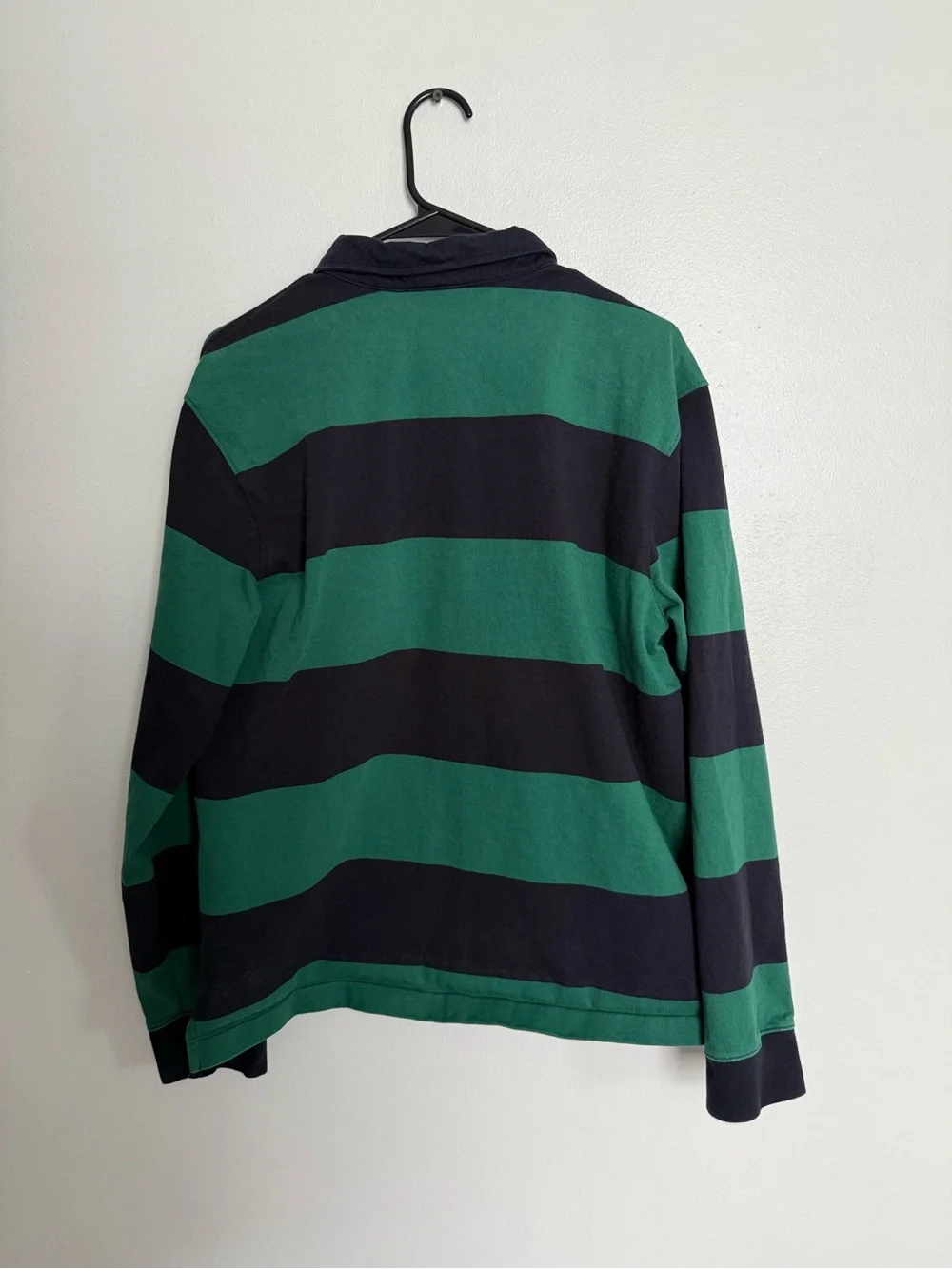 The North Face Men’s Green & Black Striped Rugby Polo